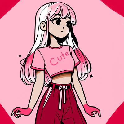 girl in a cute crop top