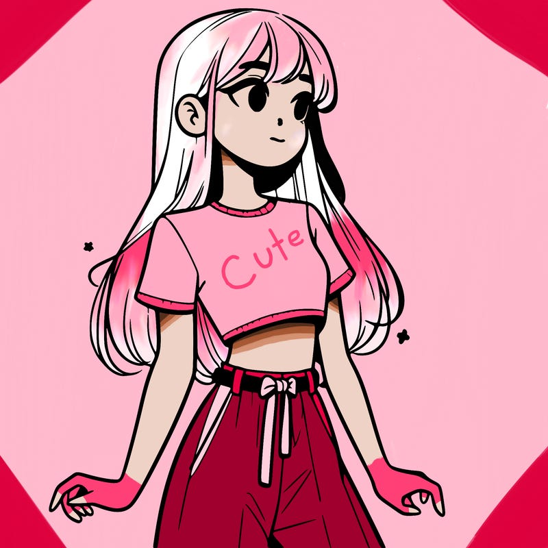 girl in a cute crop top