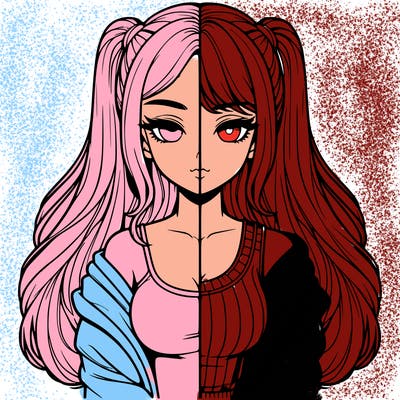 realistic girl split