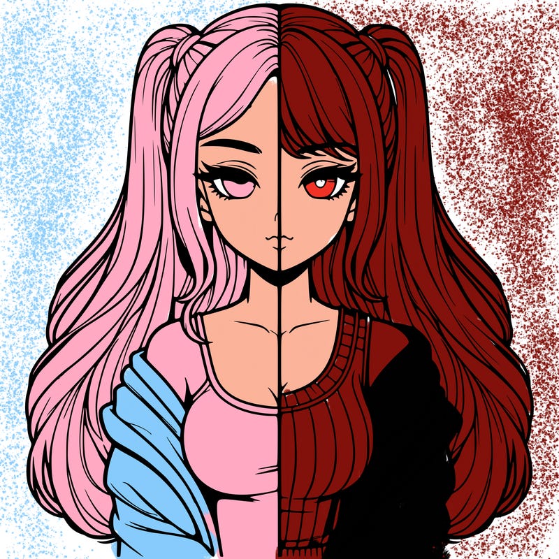 realistic girl split