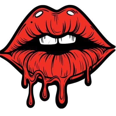 lips that look realistic and drip