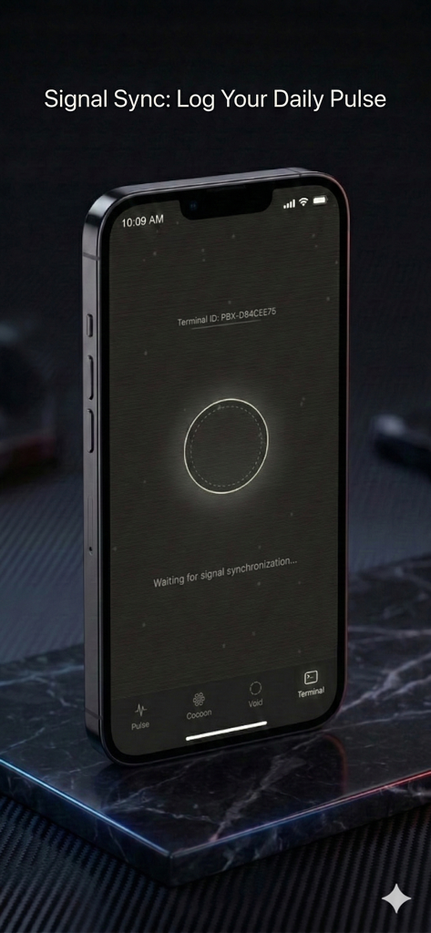 Interfaz de la aplicación Parabox que muestra la pantalla Signal Sync para los controles de pulso diarios