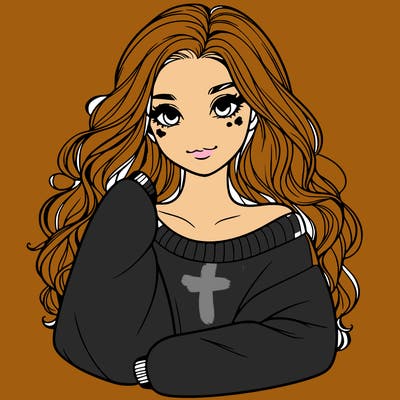 a beautiful girl in a big sweatshirt