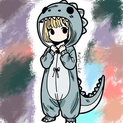 dino onesies on girl