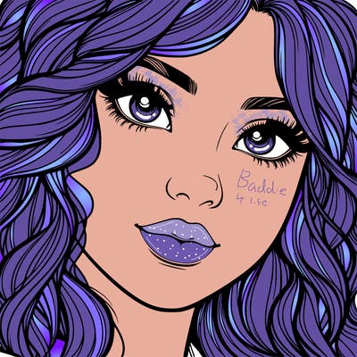 beautiful realistic girl close up to the camera with wavy hair,