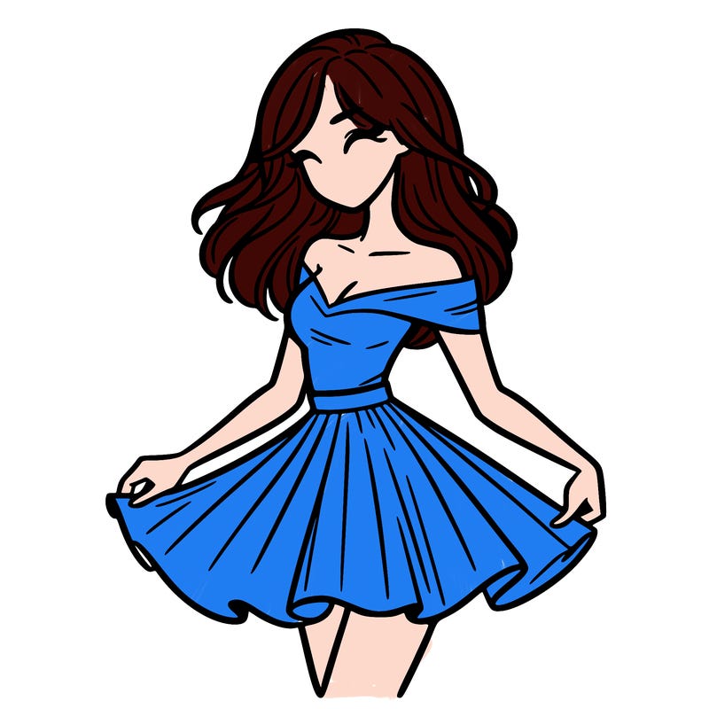 woman in skirt