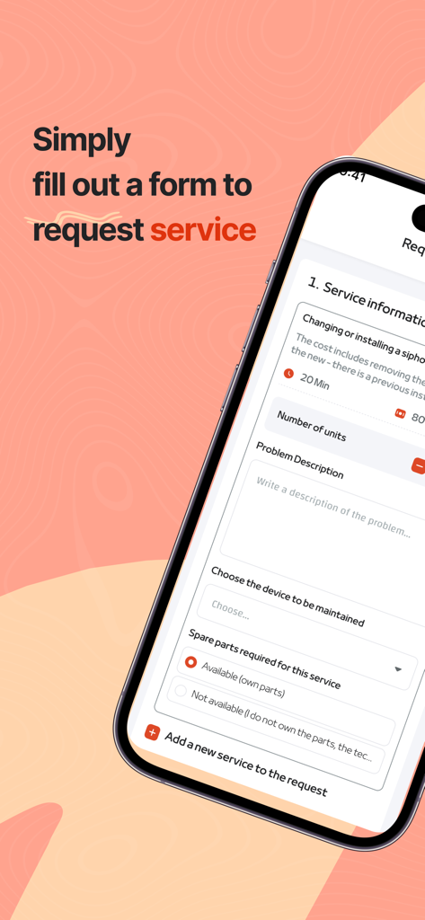 همه تك | Hemahtech - Hemahtech App Serviceanfrageformular für Hauswartungsreparaturen