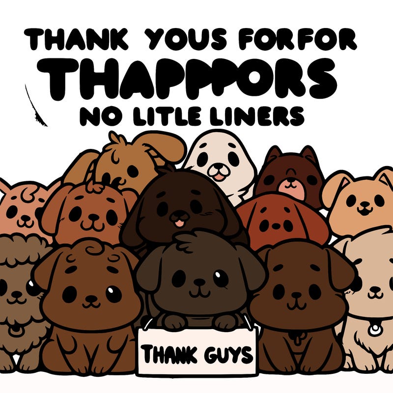 thank you guys for all your support dog