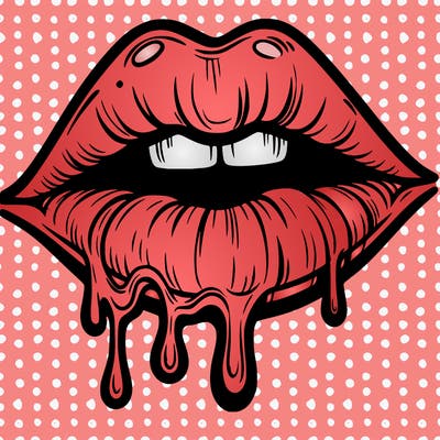 lips that look realistic and drip