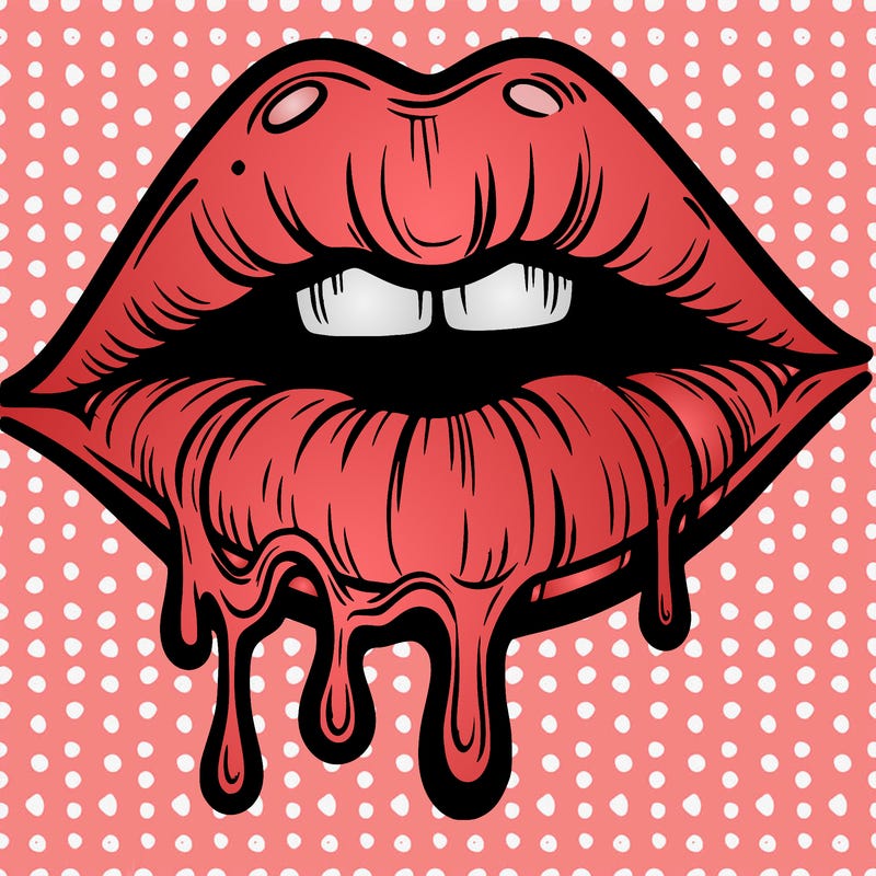 lips that look realistic and drip