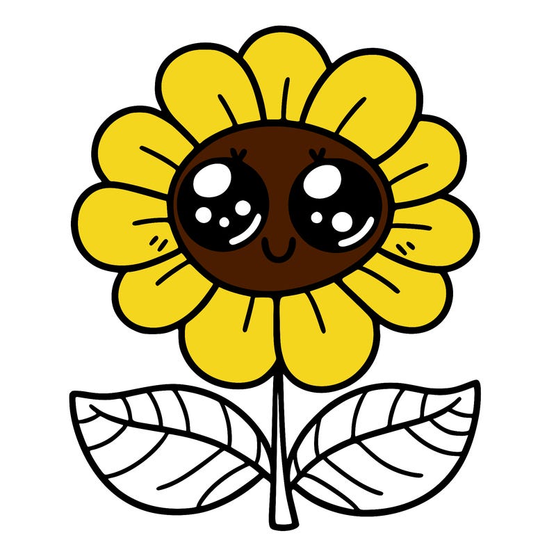 flower with eyes