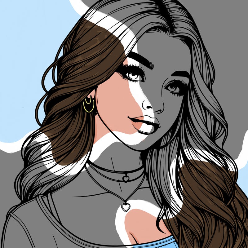 detailed realistic girl