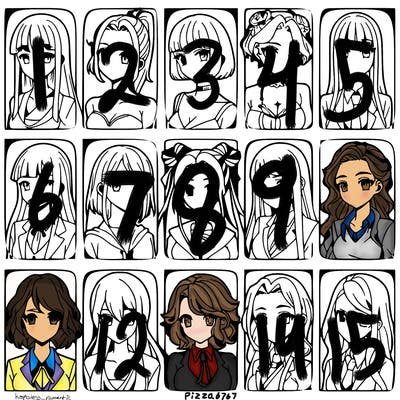 girls that look diffrent anime