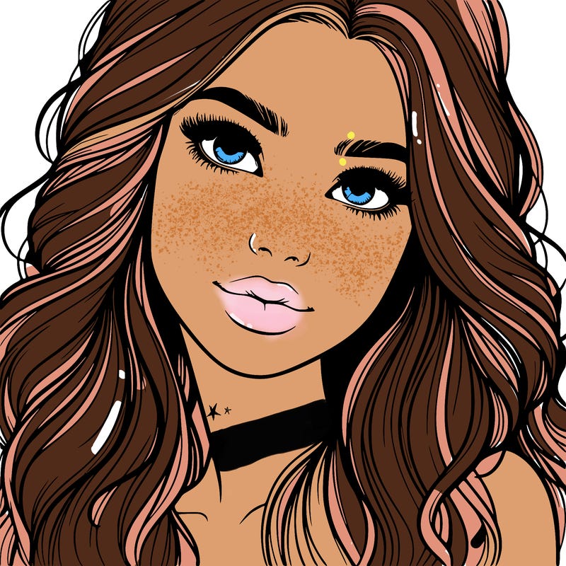 beautiful realistic girl