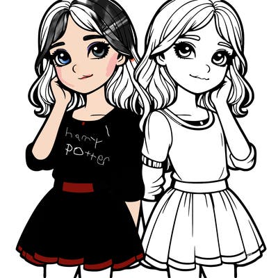 realistic twins girl