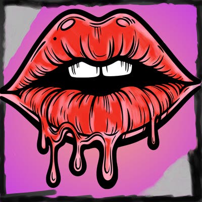 lips that look realistic and drip