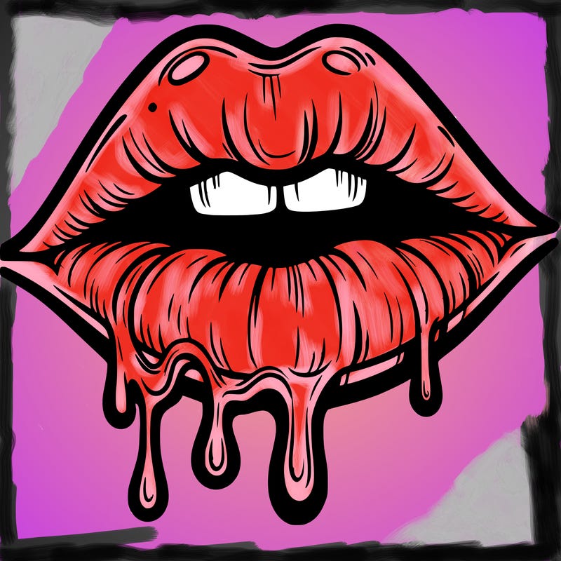 lips that look realistic and drip