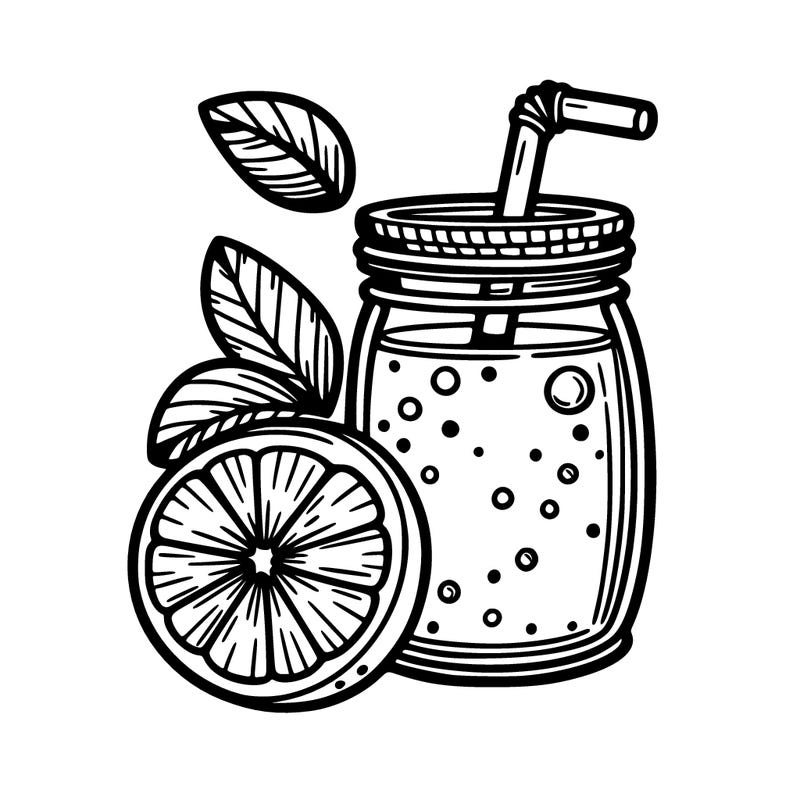 a refreshing orange drink