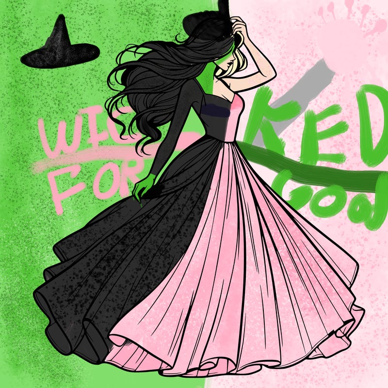 realistic woman with dress flowing in the wind