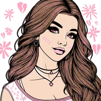 detailed realistic girl