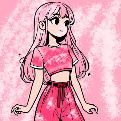 girl in a cute crop top