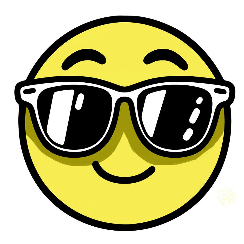 emoji with sunglasses