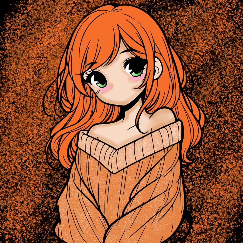 shy pretty girl wearing a sweater that is falling off one shoulder portrait