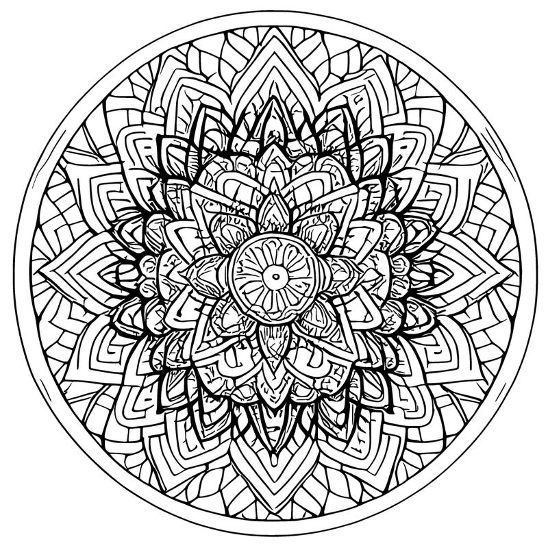 mandala coloring on-line for adults