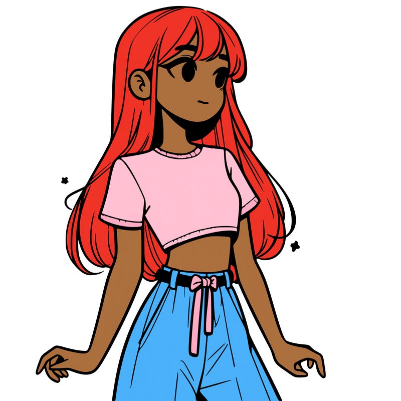 girl in a cute crop top