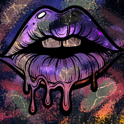 lips that look realistic and drip