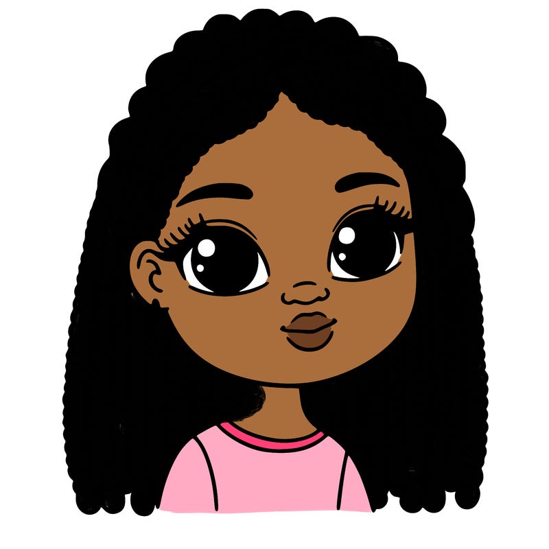 black girl with braids