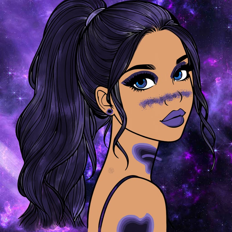 realistic pretty girl with high pony tail