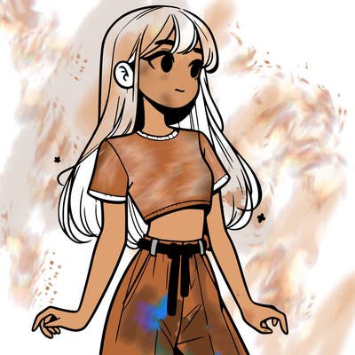 girl in a cute crop top