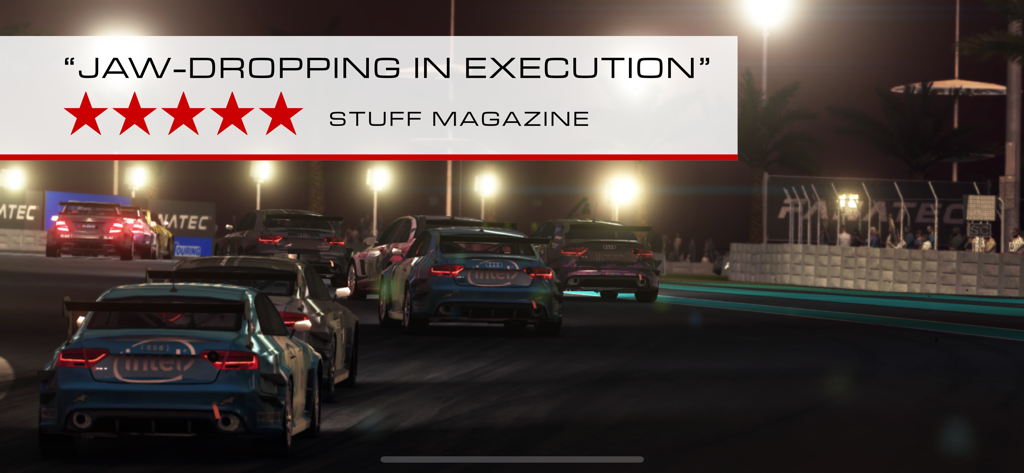 GRID™ Autosport Custom Edition - Stuff Magazineからの5つ星レビュー付き、GRID Autosportのナイトレースゲームプレイ