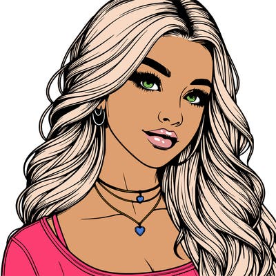 detailed realistic girl