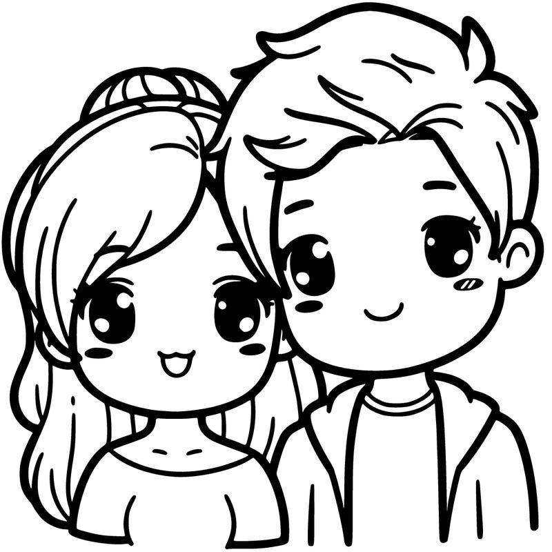 cute girl and her boyfriend