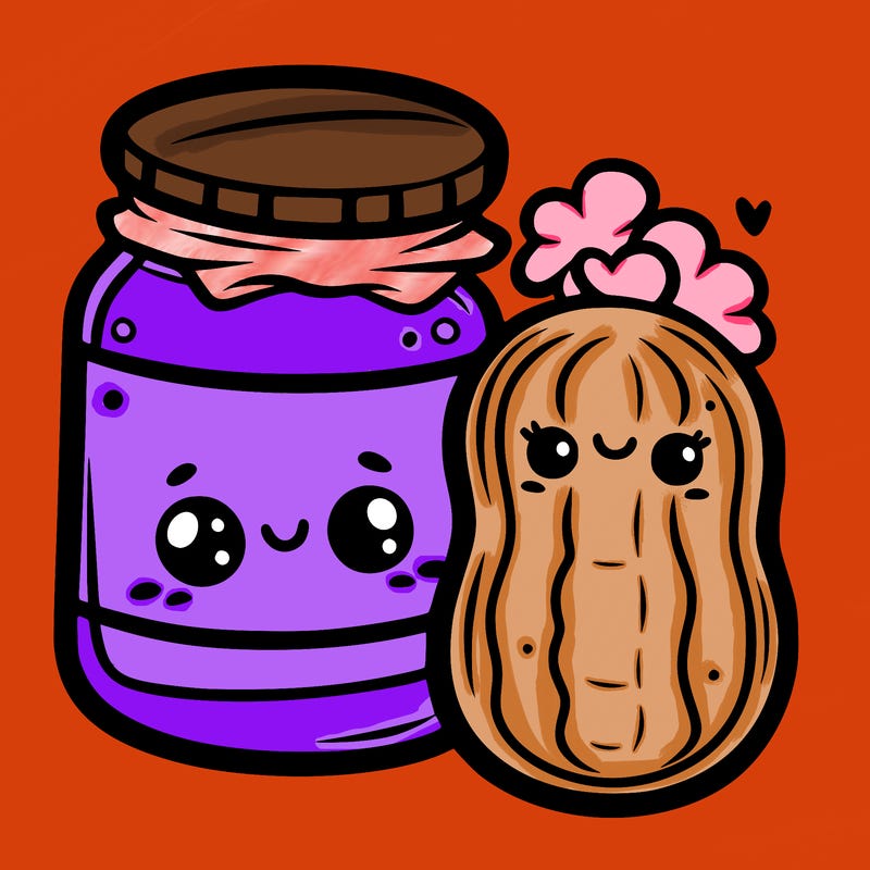 peanut and jelly cute face