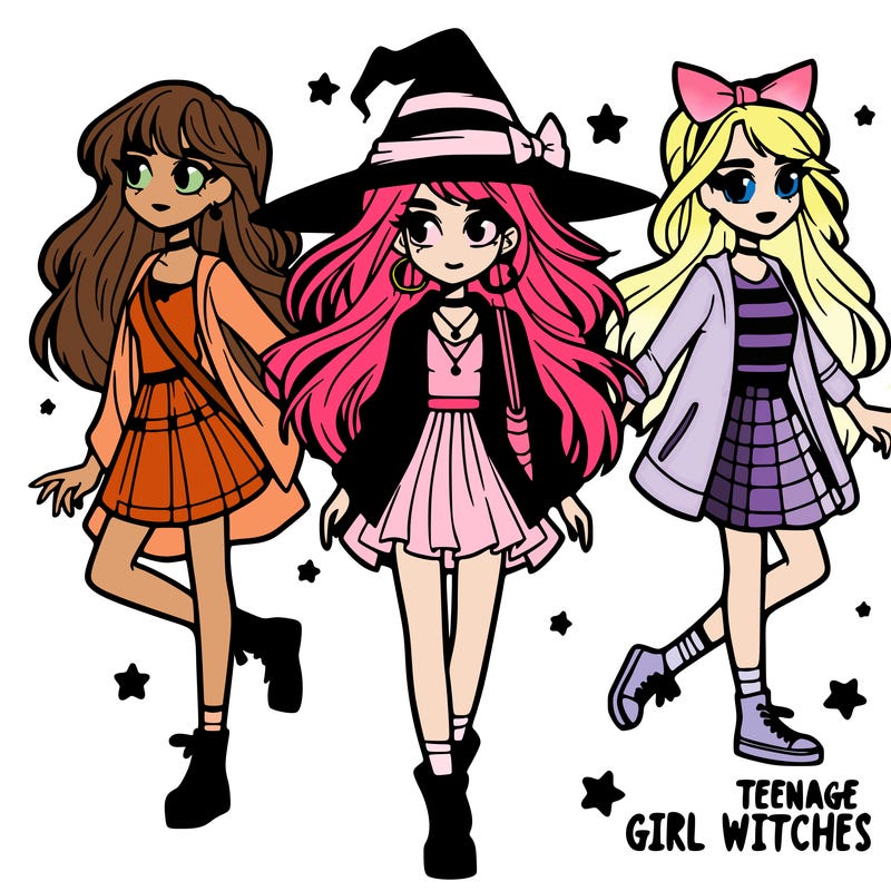 teenage girl witches