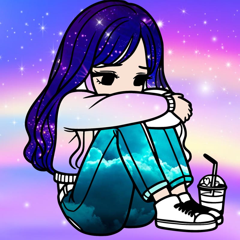 a girl  after a breakup