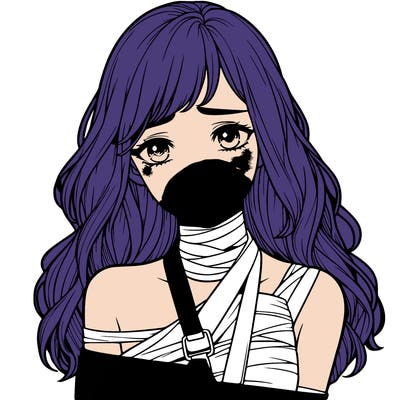 realistic injured girl