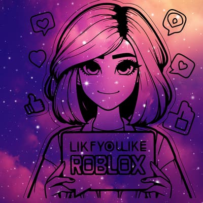 realistic girl saying like if you like roblox