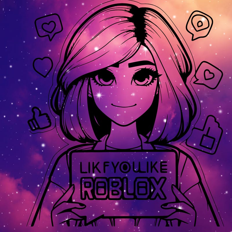 realistic girl saying like if you like roblox