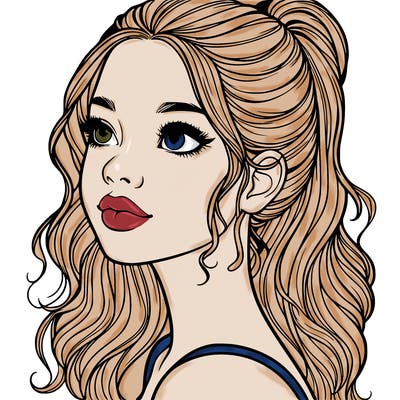 beautiful realistic girl