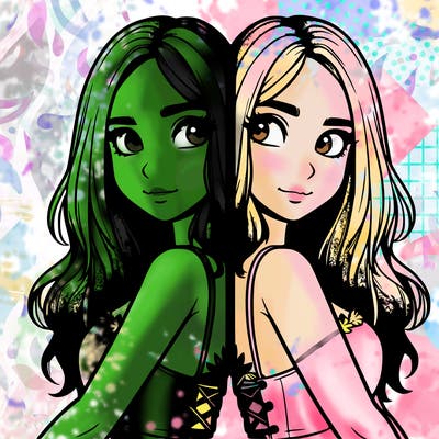 a realistic girl split