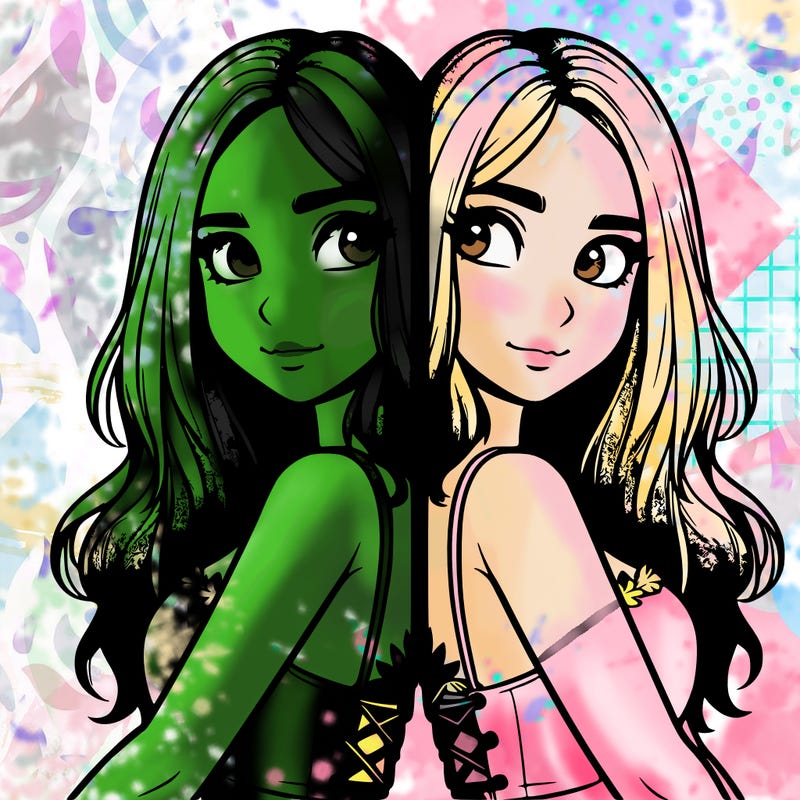 a realistic girl split