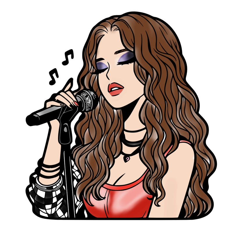 realistic female singer