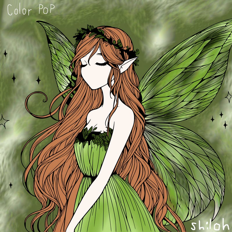 ethereal realistic fairy girl