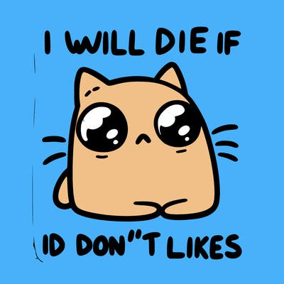 a cat that will die if we don’t get 10 likes