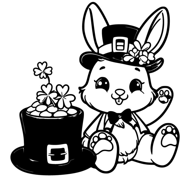 st. patrick's day, bunny.