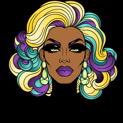 realistic drag queen